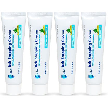 Globe Extra Strength Itch Stopping Cream front view for insect bite relief.