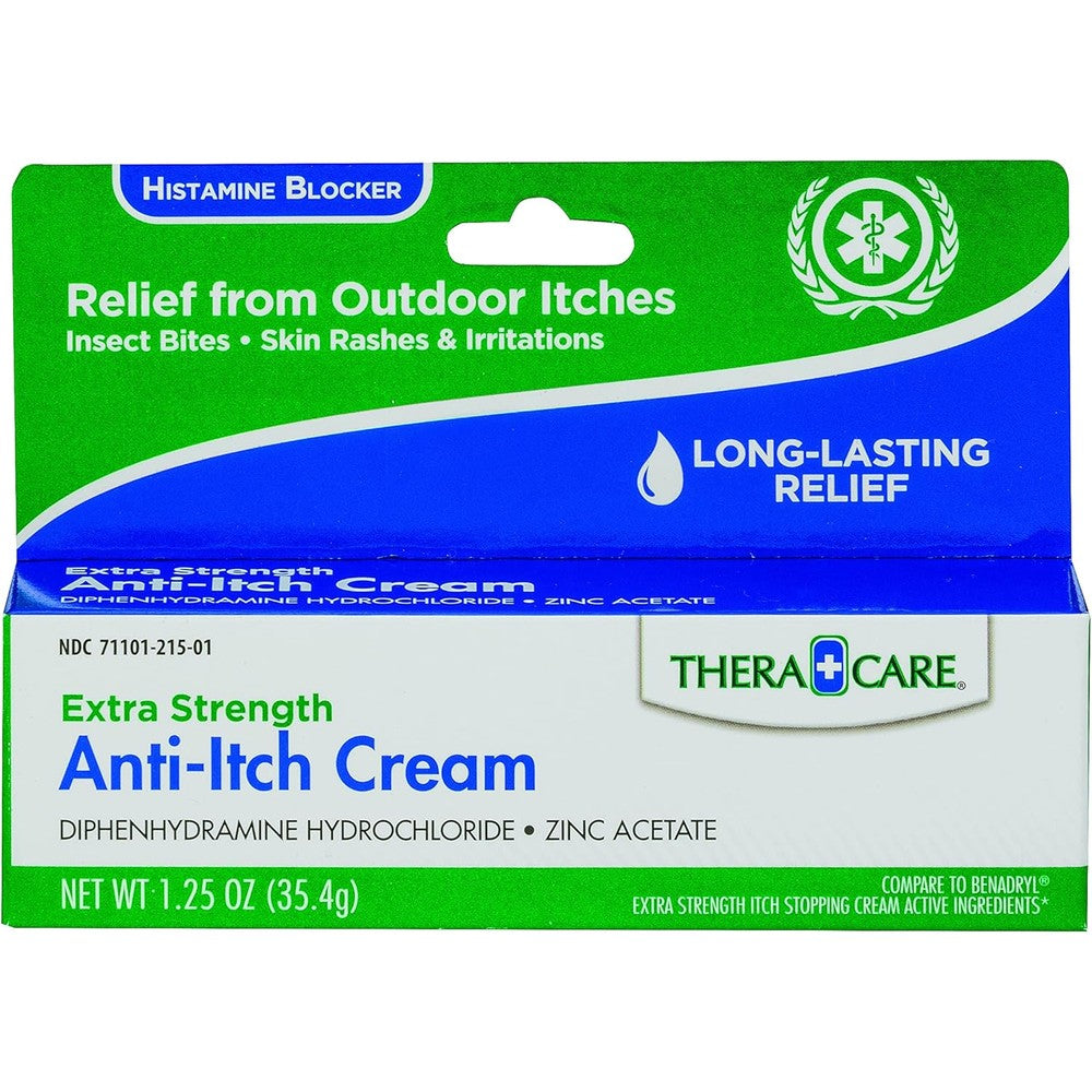 Thera Care Extra Strength Anti-Itch Cream front view for insect bite relief