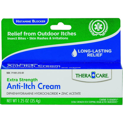 Thera Care Extra Strength Anti-Itch Cream front view for insect bite relief