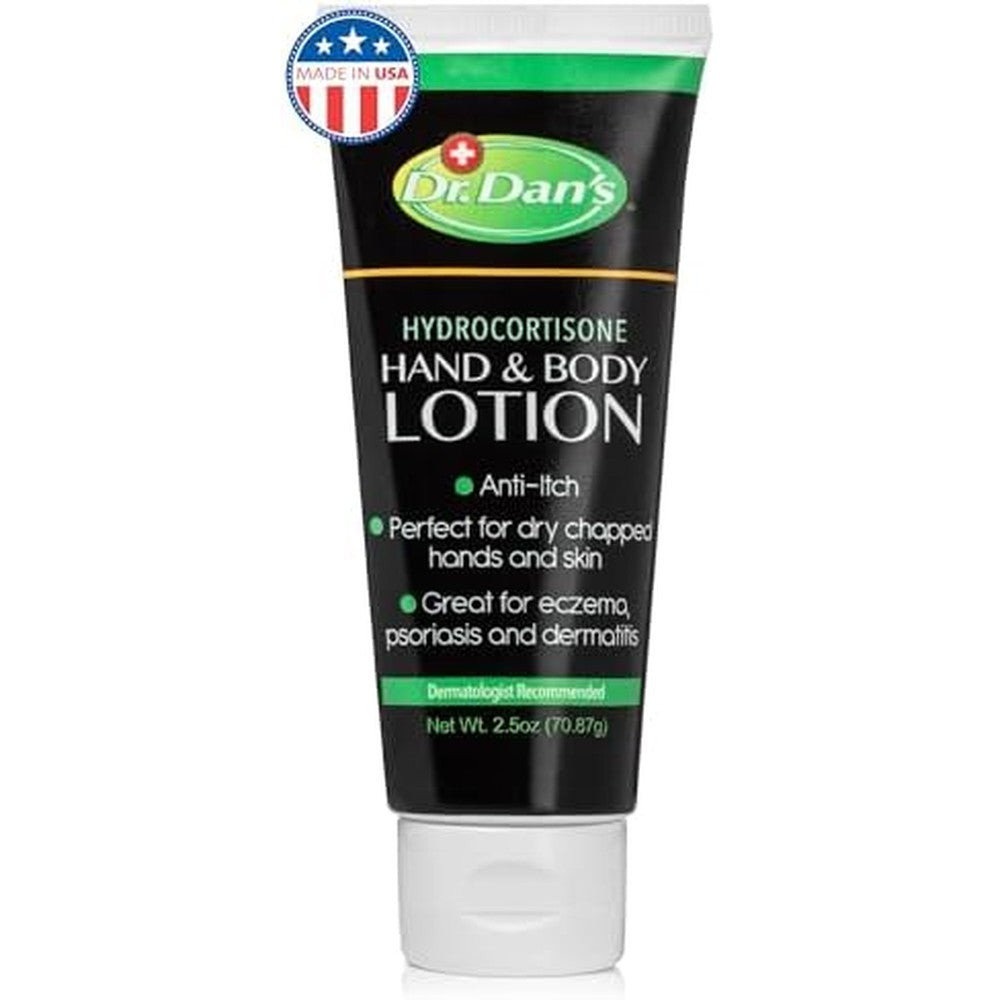 Dr. Dan's Hydrocortisone Hand and Body Lotion front view anti itch relief
