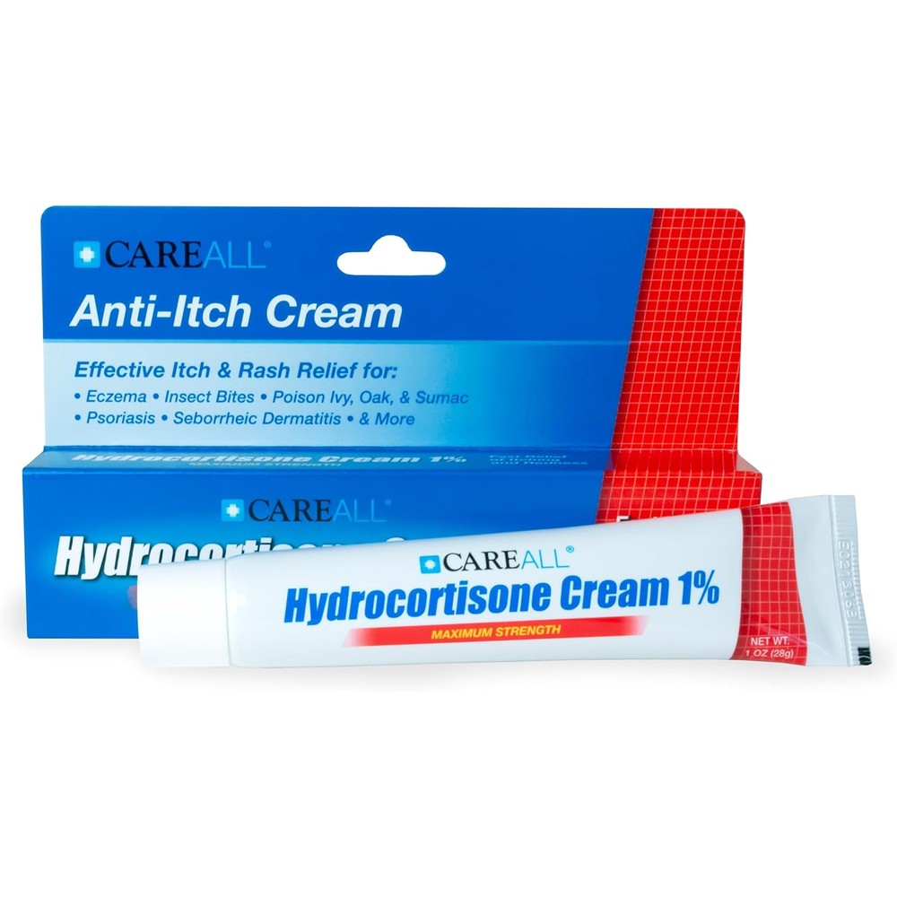 CareAll Hydrocortisone 1% Cream front view anti-itch treatment