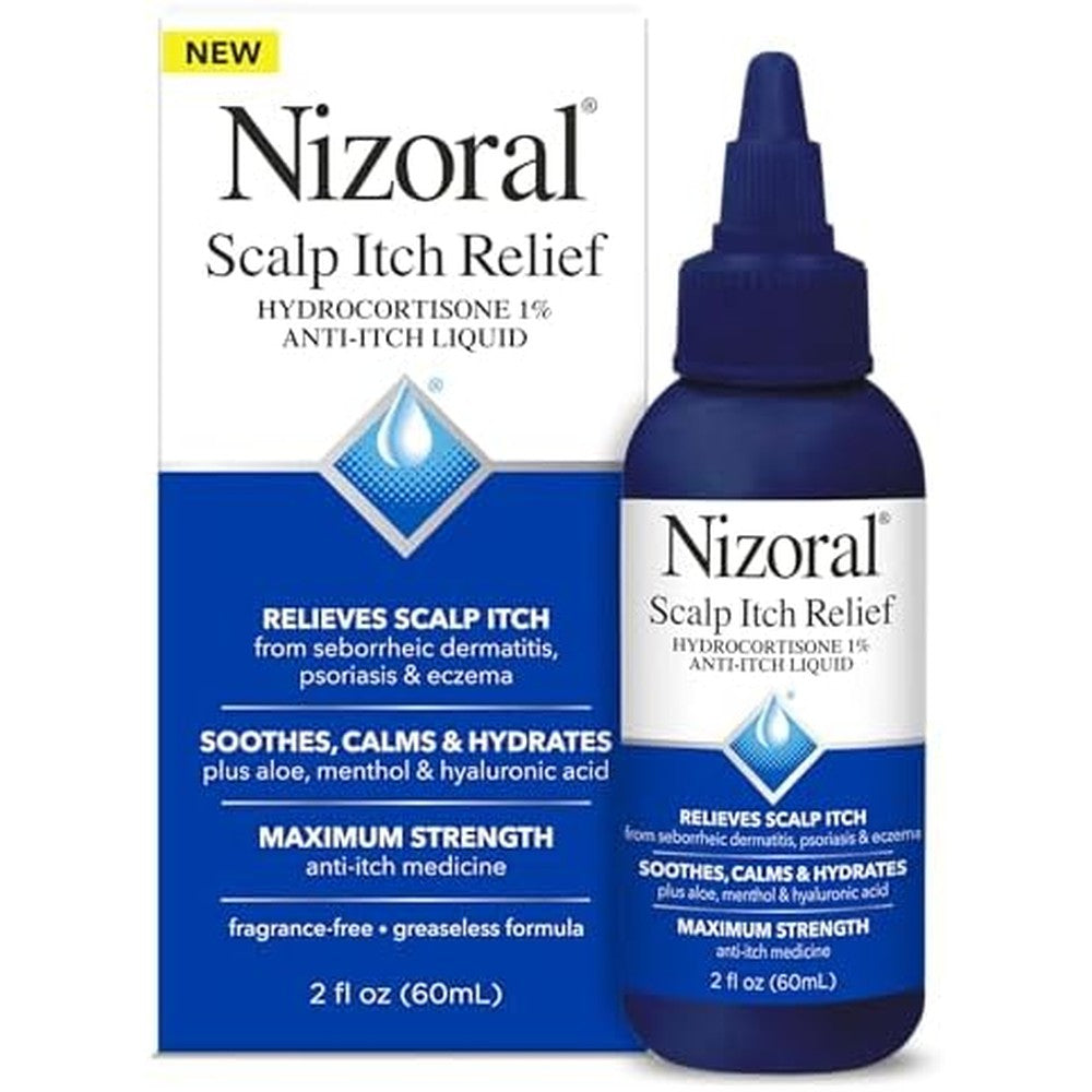 Nizoral Scalp Itch Relief Liquid bottle with precision applicator tip