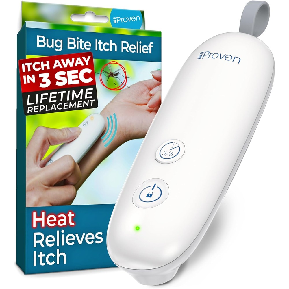 IProven bug bite heat treatment device front view showing ceramic plate