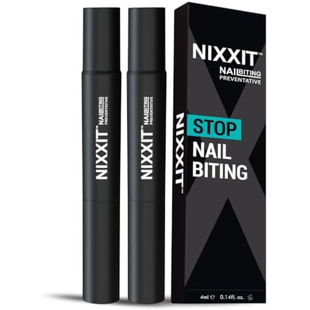 NIXXIT nail biting treatment pen two pack front view package