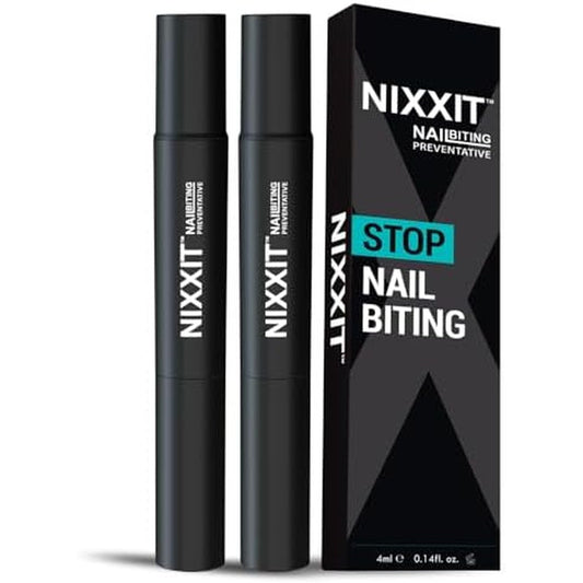 NIXXIT nail biting treatment pen two pack front view package