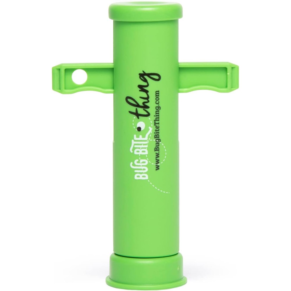 Bug Bite Thing Suction Tool front view in Everglade green for natural mosquito bite relief.