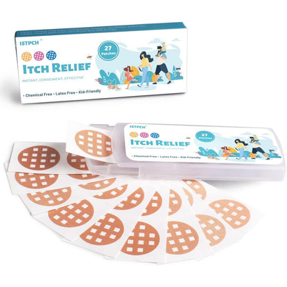 Istpch Bite Itch Relief Patches front view showing packaging for kids