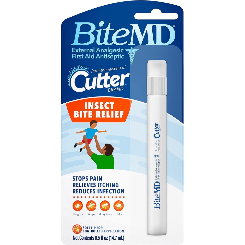 Cutter BiteMD Insect Bite Relief Stick front view for fast itch relief.