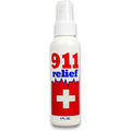 911 Relief Fast Acting Itch Relief Spray front view for mosquito bite relief