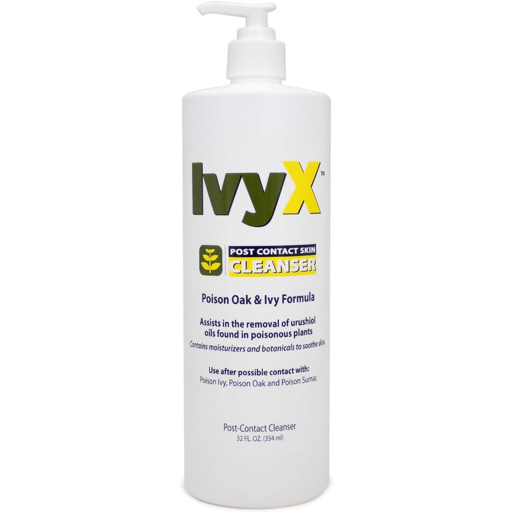 CoreTex Ivy X Post Contact Poison Ivy Cleanser Lotion thirty two ounce front view bottle