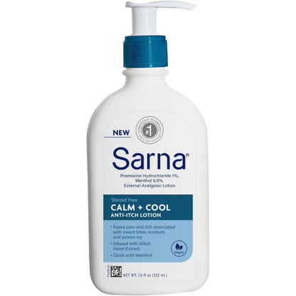 Sarna Original Steroid-Free Anti-Itch Lotion front view bottle packaging