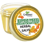 Creation Pharm Jewelweed Balm front view of the 4 ounce jar for natural poison ivy relief