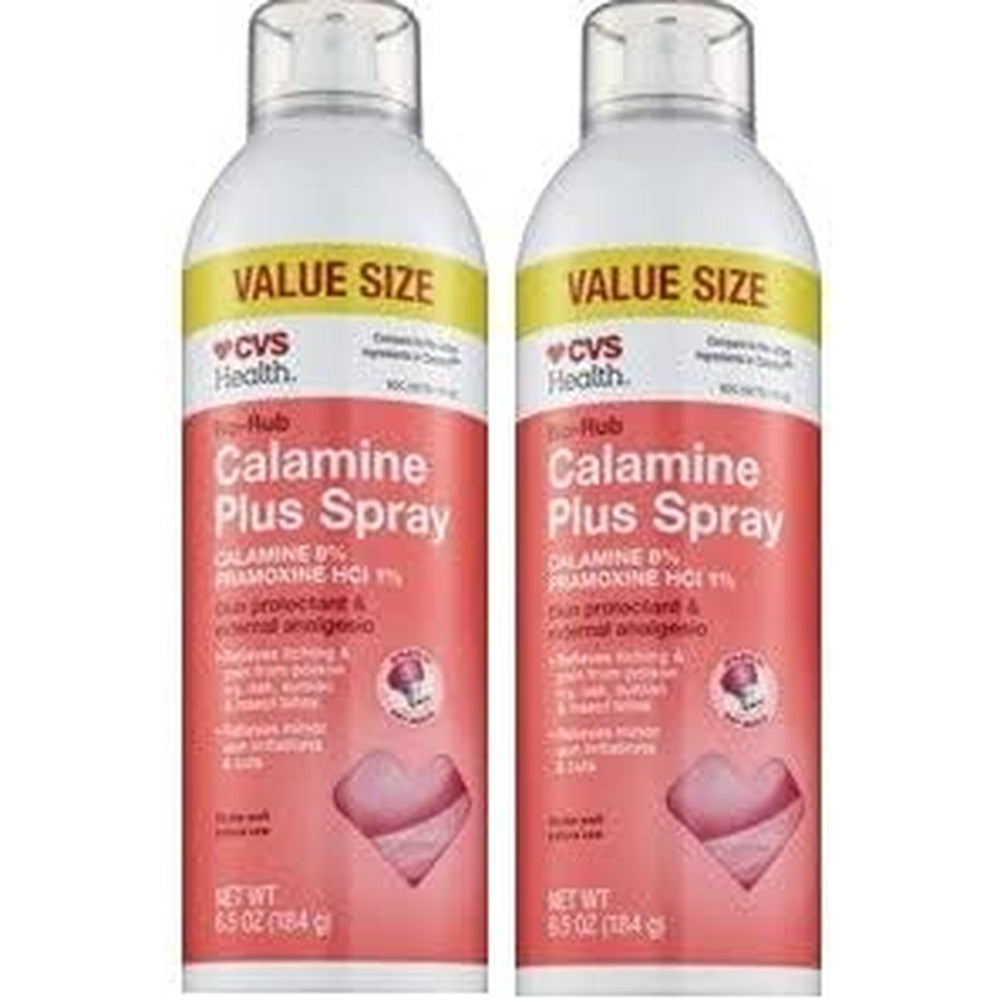 Aioutgogo Wuvee Health No-Rub Calamine Plus Spray front view two-pack packaging for skin irritation relief.