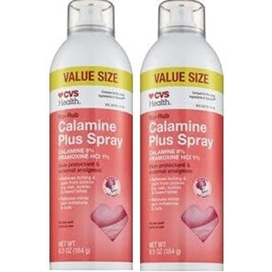 Aioutgogo Wuvee Health No-Rub Calamine Plus Spray front view two-pack packaging for skin irritation relief.