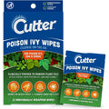 Cutter First Aid Poison Ivy Wipes front view showing twelve count packaging box