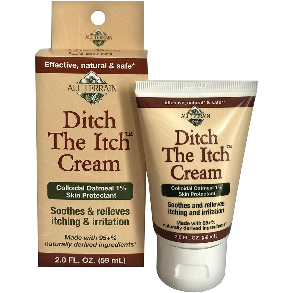 All Terrain Ditch The Itch Cream 2 Ounce front view for natural itch relief