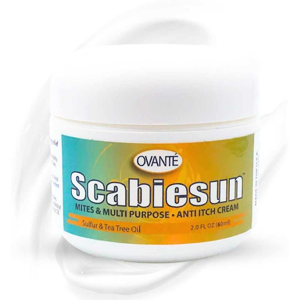OVANTE Scabiesun Multipurpose Cream front view jar for skin itching relief