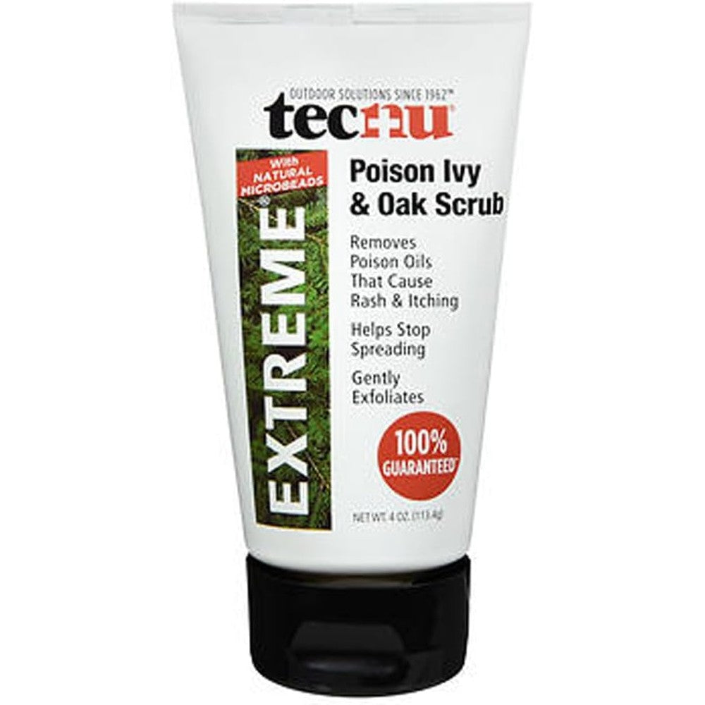 Tecnu Extreme Poison Ivy and Oak Scrub front view of two pack tubes for plant rash relief