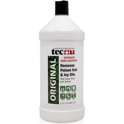 Tecnu Original Poison Oak And Ivy Outdoor Skin Cleanser thirty two fluid ounce front view bottle
