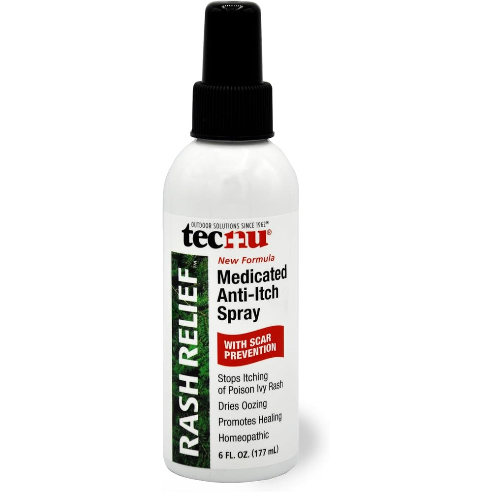 Tecnu Rash Relief Medicated Anti Itch Spray front view for instant rash relief