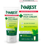 Ivarest Maximum Strength Anti Itch Cream 2 Ounce front view for poison ivy relief