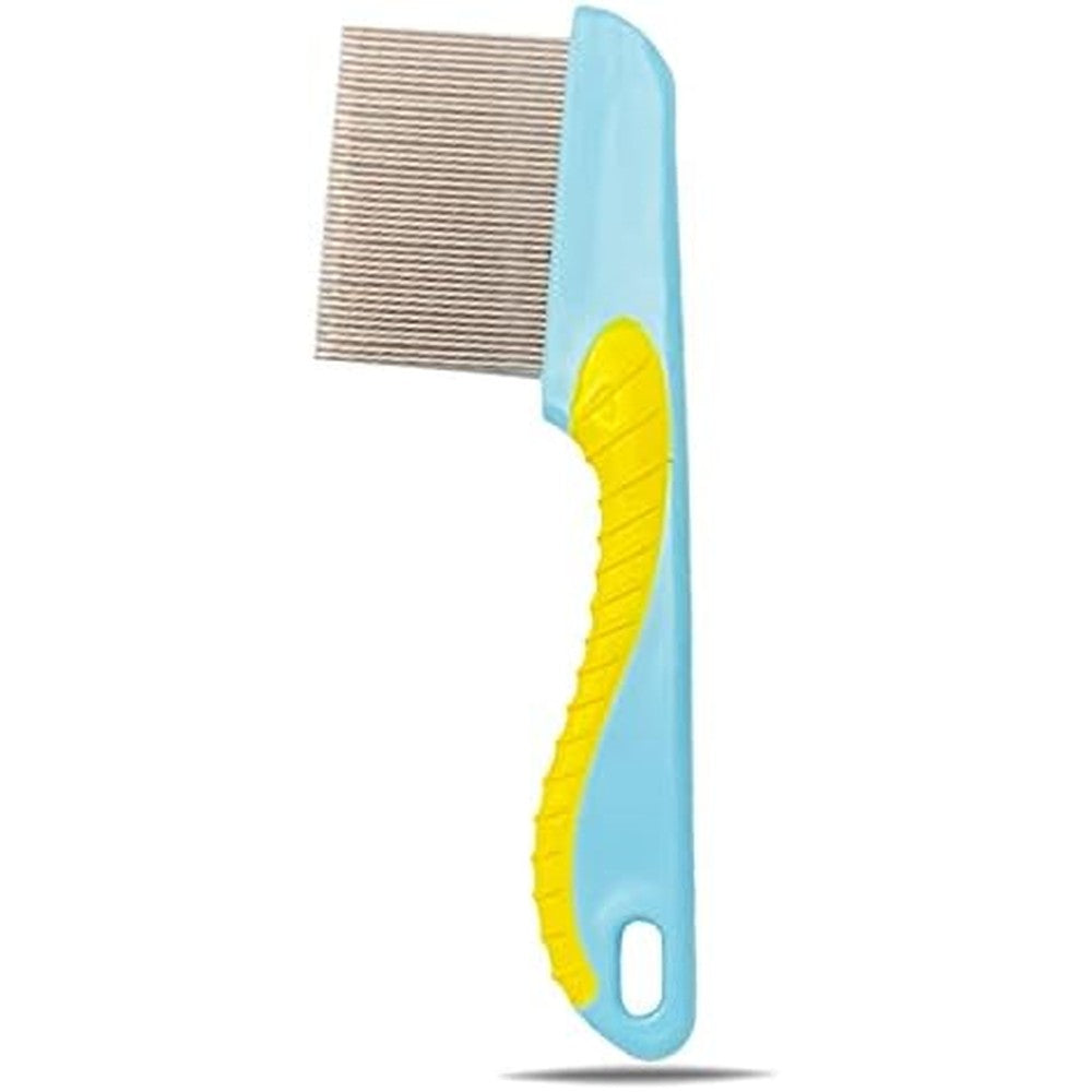 Fast 'n Clean Lice Comb Reinvented front view showing lime green handle.