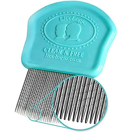 LiceLogic Nit Eliminator Comb front view professional lice removal tool