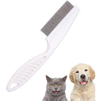 Jowxsx ShanLily Double Sided Fine Tooth Lice Comb front view red nit remover