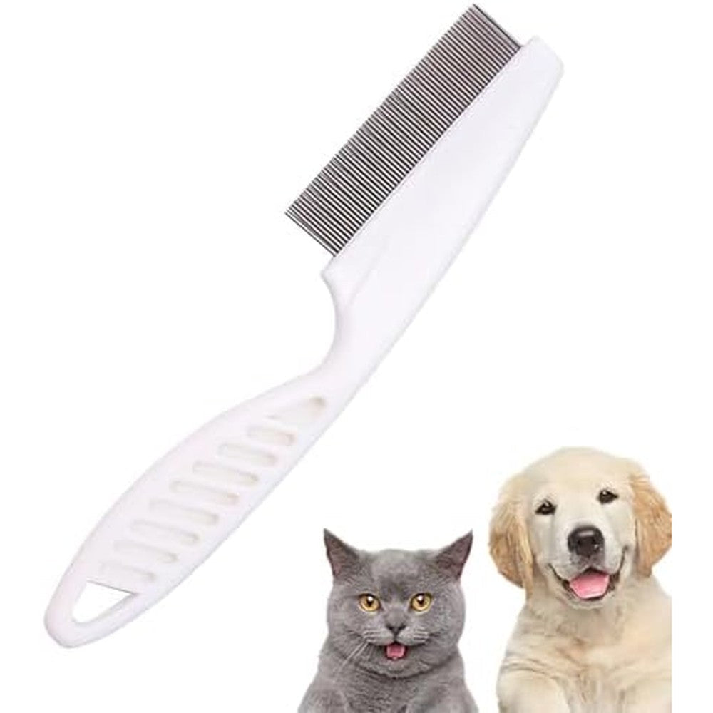 Jowxsx ShanLily Double Sided Fine Tooth Lice Comb front view red nit remover