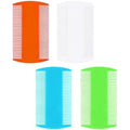 Labota 7 Pcs Lice Comb Set front view showing multicolor double sided plastic combs.