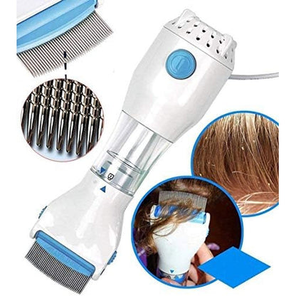 Quacc 3pcs Lice Combs front view of white double sided nit removers