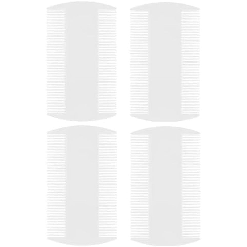 55 TRENDS 10 piece lice comb set front view stainless steel teeth