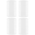 55 TRENDS 10 piece lice comb set front view stainless steel teeth