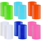 Weback 8 piece lice comb set front view showing various colors.