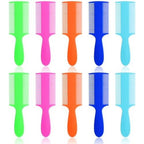 Yolev 6 Piece Head Lice Comb front view of multicolored double sided combs.