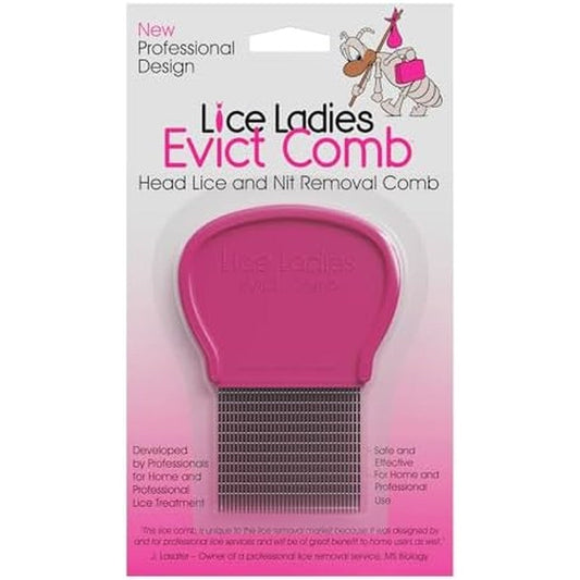 Lice Ladies Evict Comb front view professional nit removal tool