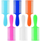 Ymapinc 6 Piece Lice Comb set front view in multiple colors for family use.