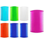 HaiFafafaing 4 Pcs Dandruff Comb front view showing blue black white and pink variants