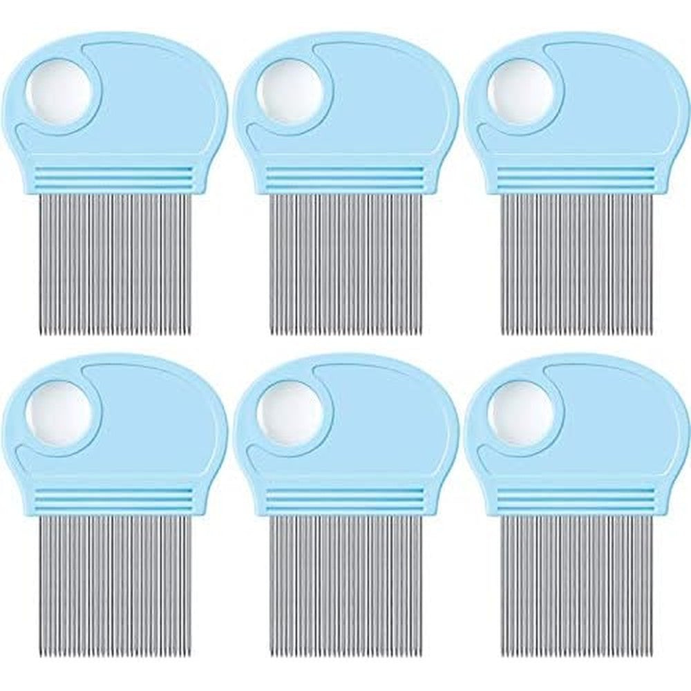 Boao Head Lice Remover set front view sky blue combs