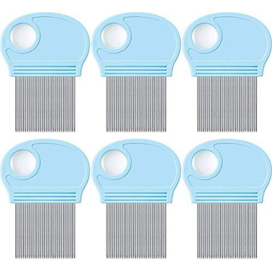 Boao Head Lice Remover set front view sky blue combs