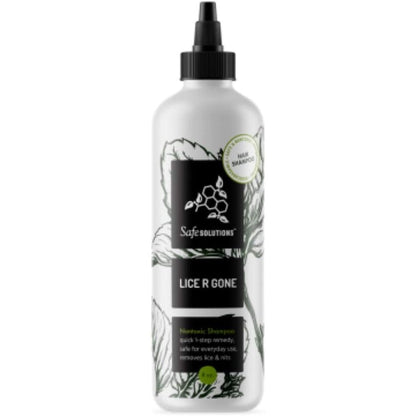 Safe Solutions Lice R Gone Nontoxic Shampoo 8 Ounce front view for head lice treatment