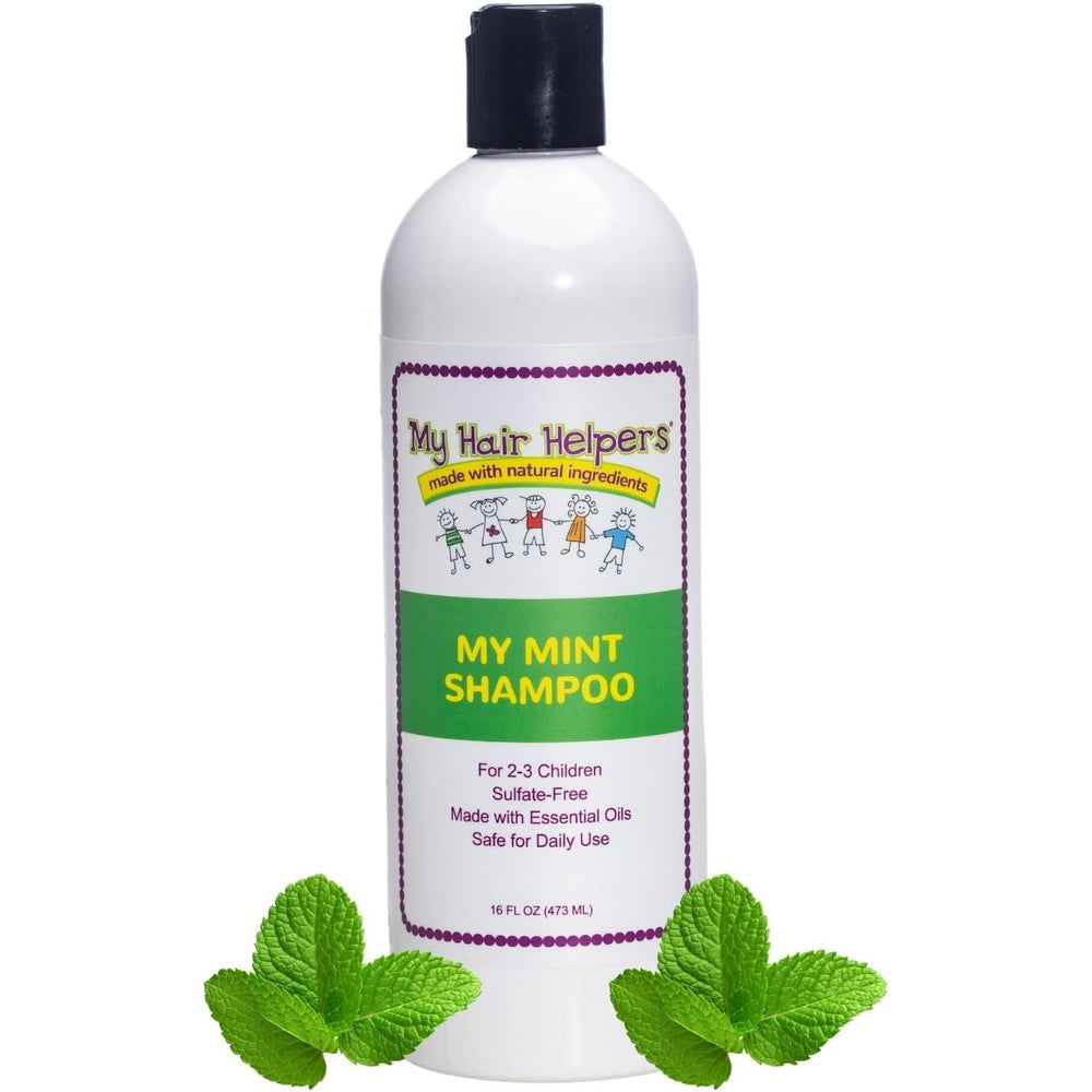 My Hair Helpers Anti Lice Prevention Shampoo front view bottle showing natural ingredients