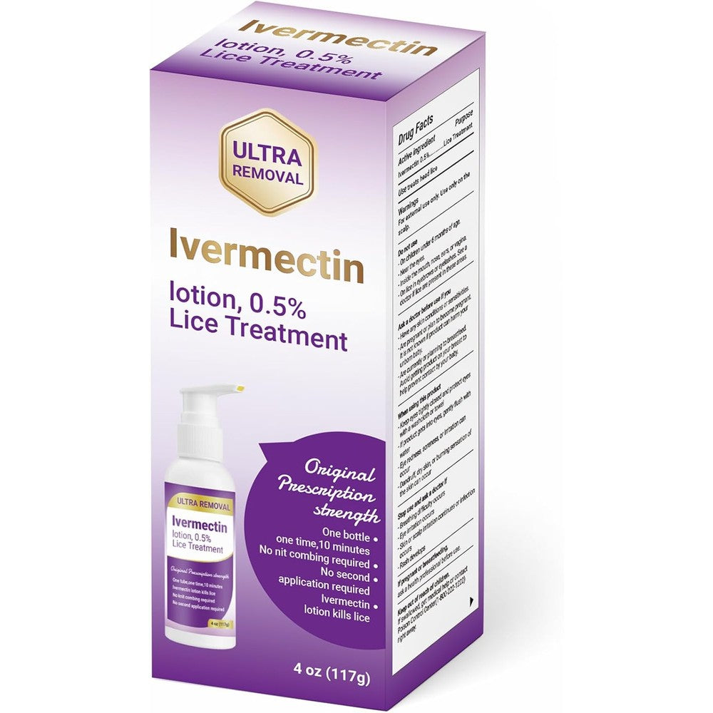 Taro Ivermectin Lotion 0.5 Percent Lice Treatment front view