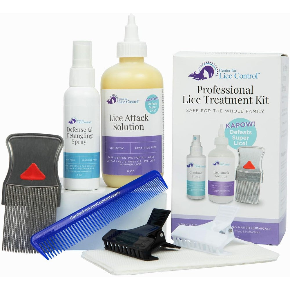 Kapow All-in-One Head Lice Treatment Kit front view professional lice removal
