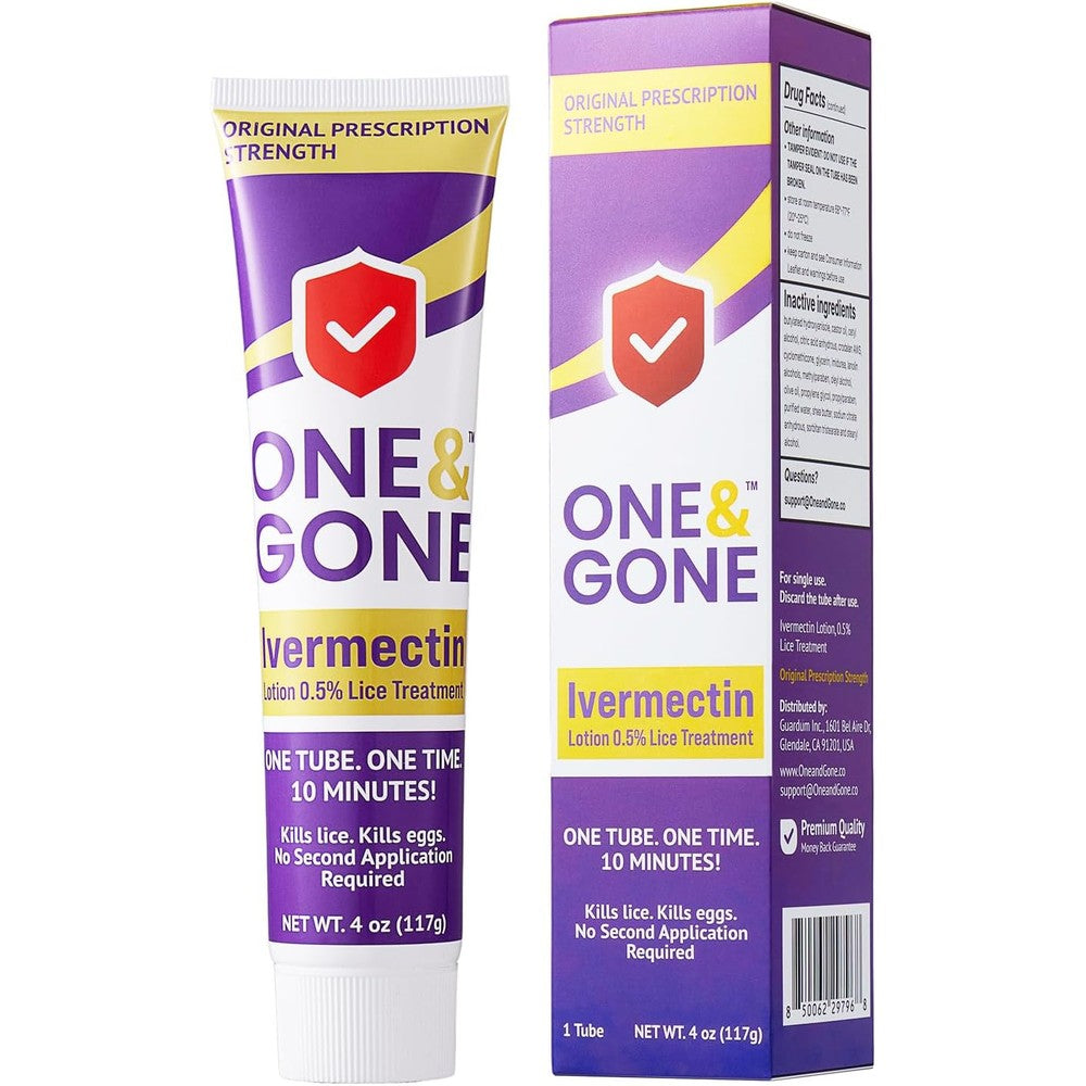 Wholesale Ninjas One And Gone Ivermectin Lotion 0.5% front view