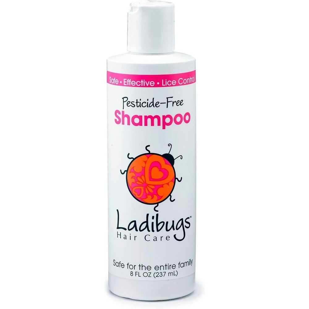 Ladibugs Lice Prevention Shampoo 8 Ounce bottle front view natural lice repellent