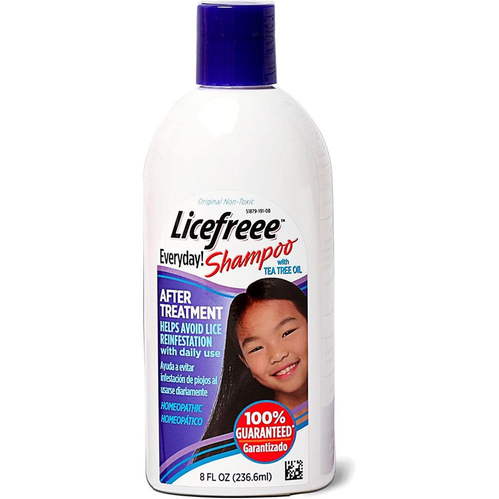 Licefreee Everyday Shampoo 8 Fluid Ounce front view for daily lice prevention.