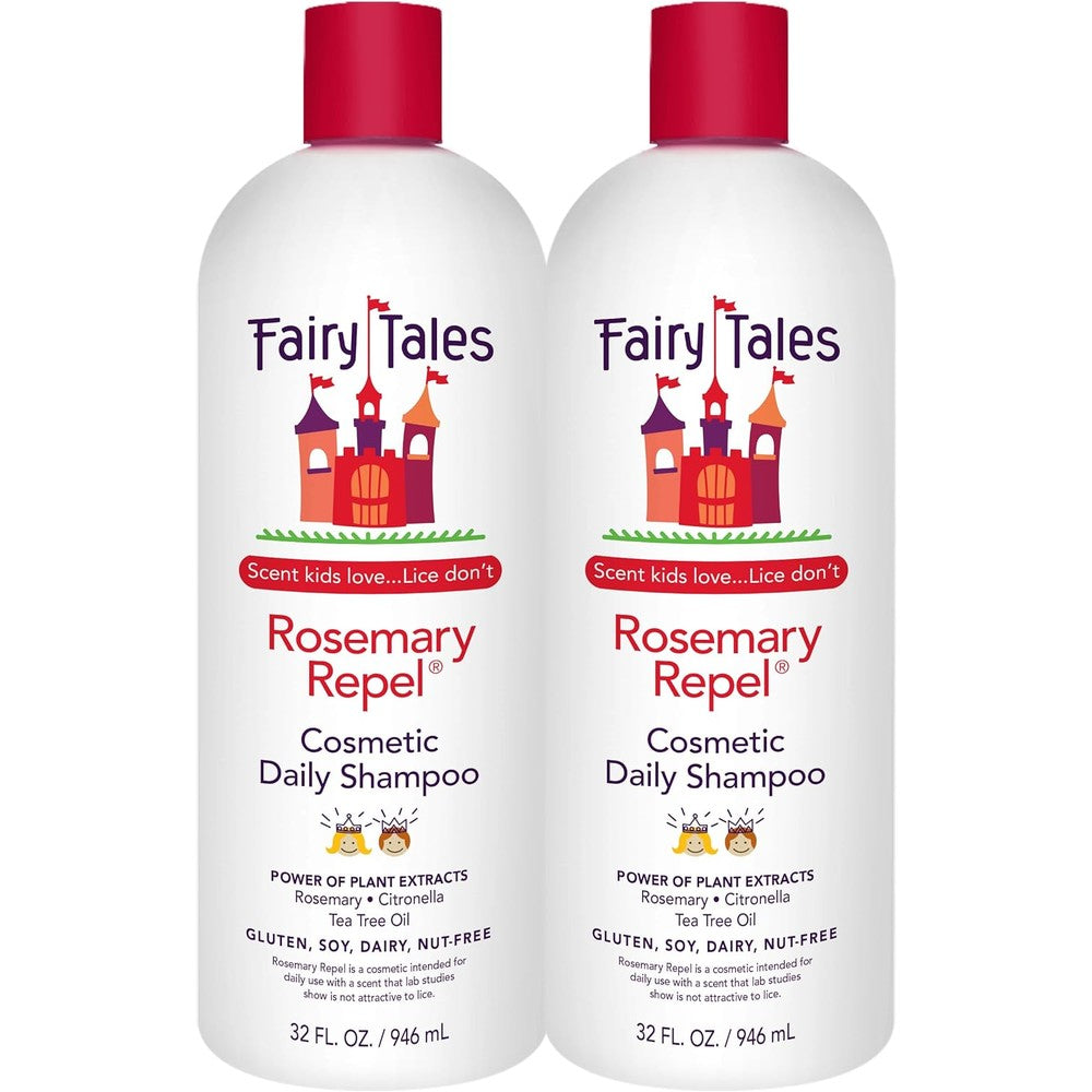 Fairy Tales Rosemary Repel Daily Kids Shampoo pack of two front view lice prevention
