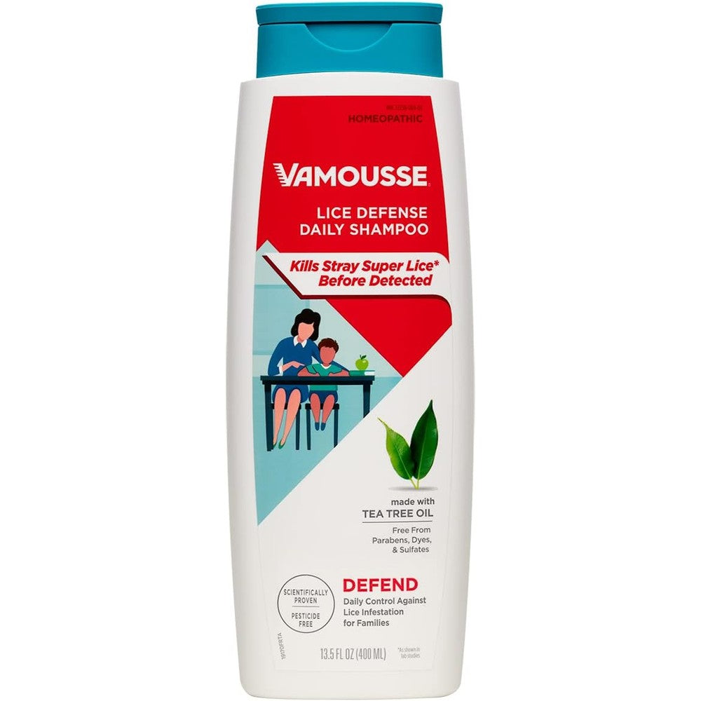 Vamousse Head Lice Defense Daily Shampoo bottle front view