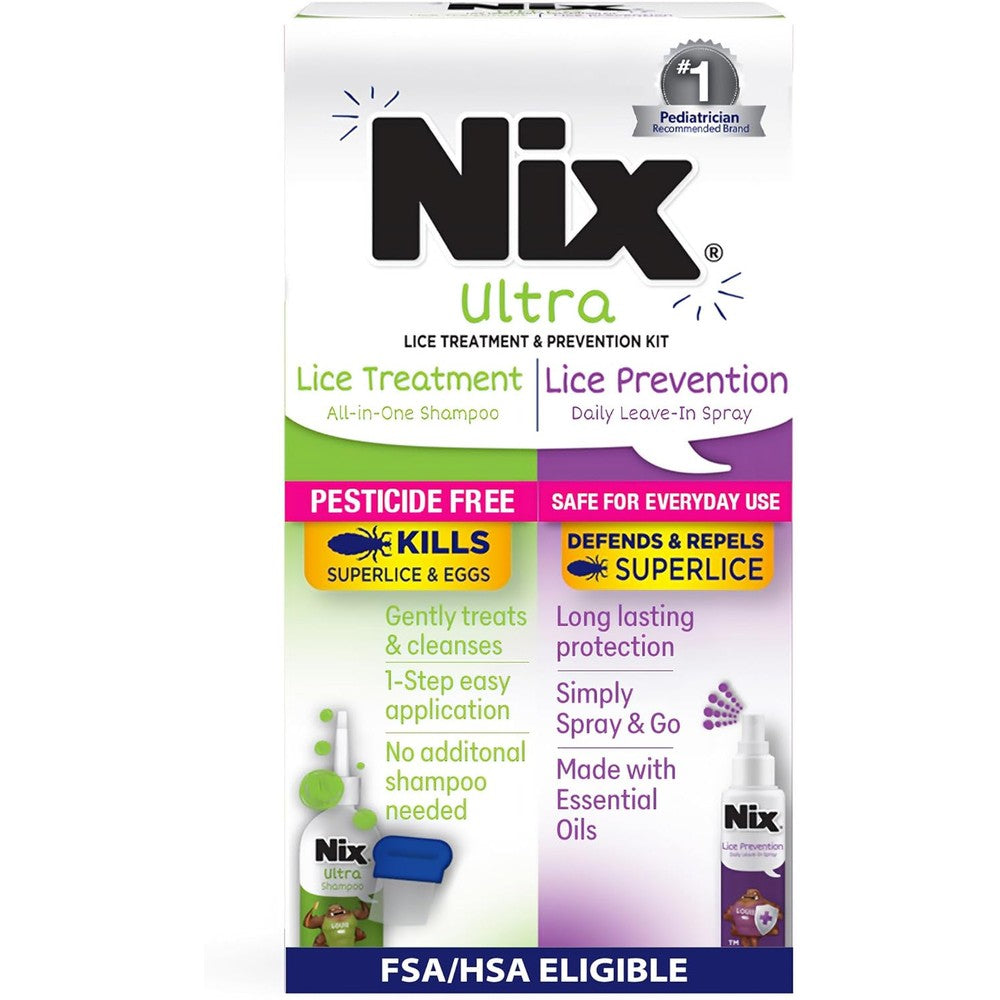 Nix Ultra Lice Treatment and Prevention Kit front view package